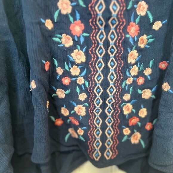 Miss Me Jeans Women's Lace Tank Top blue Size Large - Picture 6 of 16